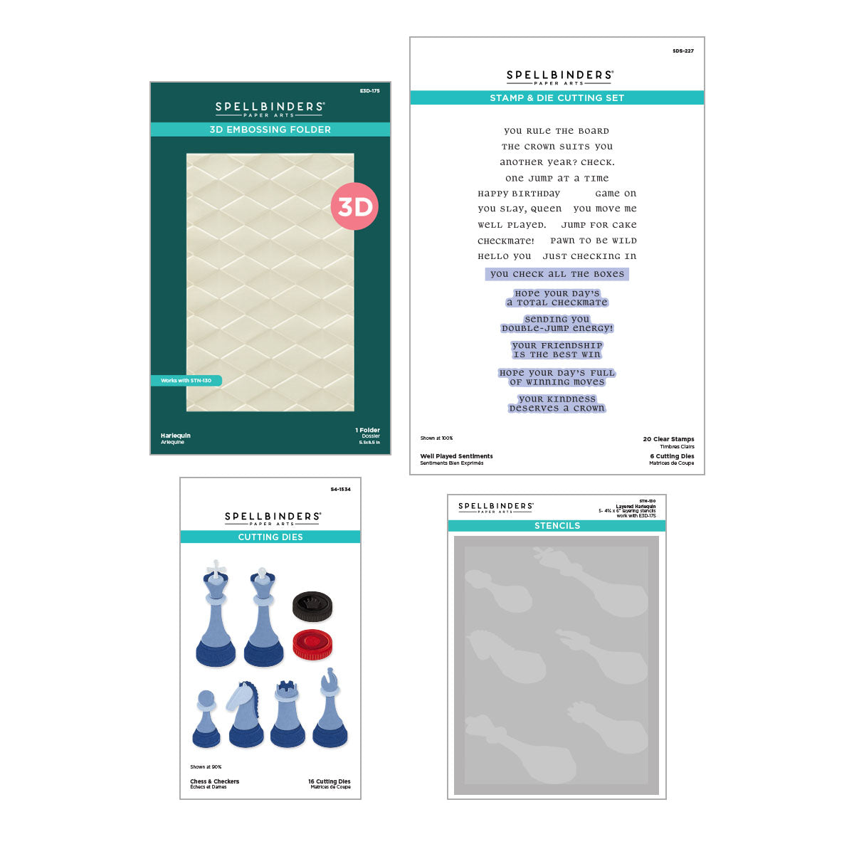 Spellbinders - Checkmate I Want It All! Bundle