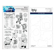 Spellbinders - Naughty or Nice Stamp & Die Bundle by Simon Hurley