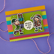 Spellbinders - Naughty or Nice Stamp & Die Bundle by Simon Hurley