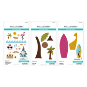 Spellbinders - 3D Felt Décor Summer I Want It All! Bundle by Sandi MacIver