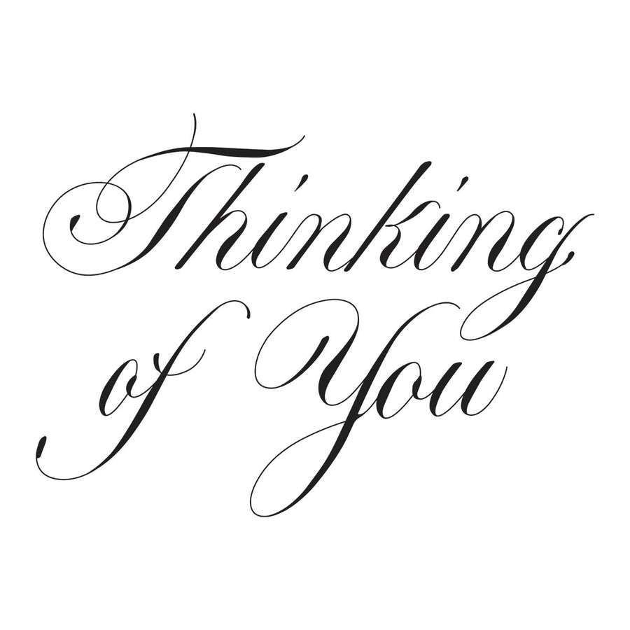 Spellbinders - Copperplate Thinking of You Press Plate from the Copperplate Everyday Sentiments Collection by Paul Antonio