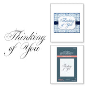 Spellbinders - Copperplate Thinking of You Press Plate from the Copperplate Everyday Sentiments Collection by Paul Antonio