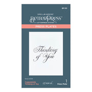Spellbinders - Copperplate Thinking of You Press Plate from the Copperplate Everyday Sentiments Collection by Paul Antonio