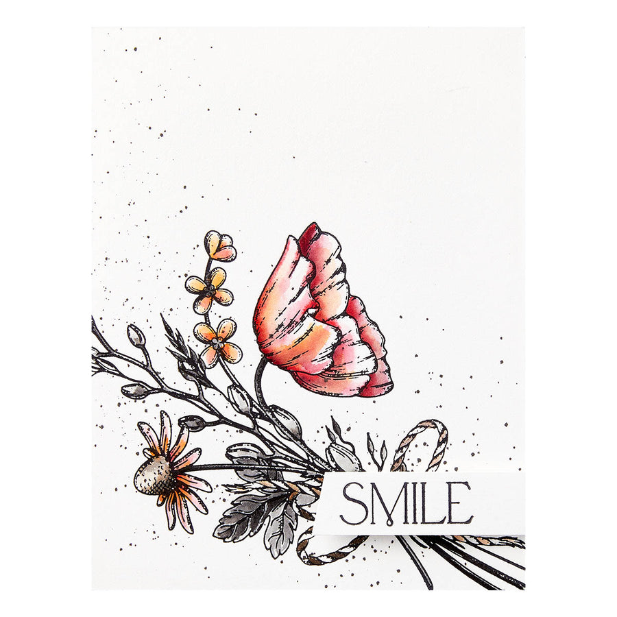 Spellbinders - A Friend Like You Bouquet Press Plate from the Pressed Posies Collection