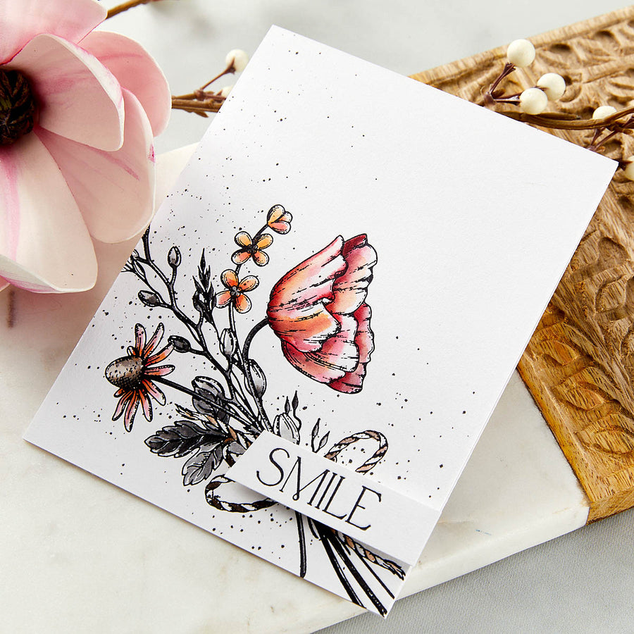 Spellbinders - A Friend Like You Bouquet Press Plate from the Pressed Posies Collection