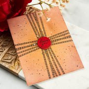Spellbinders - Sealed Cord & Faux Seal Sentiments Press Plate & Die Set from the Pressed Posies Collection