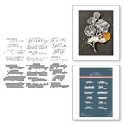 Spellbinders - You are Everything Sentiments Press Plate & Die Set from the Pressed Posies Collection