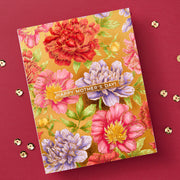 Spellbinders - Peony Background Press Plate from the Let's Celebrate Collection by Yana Smakula