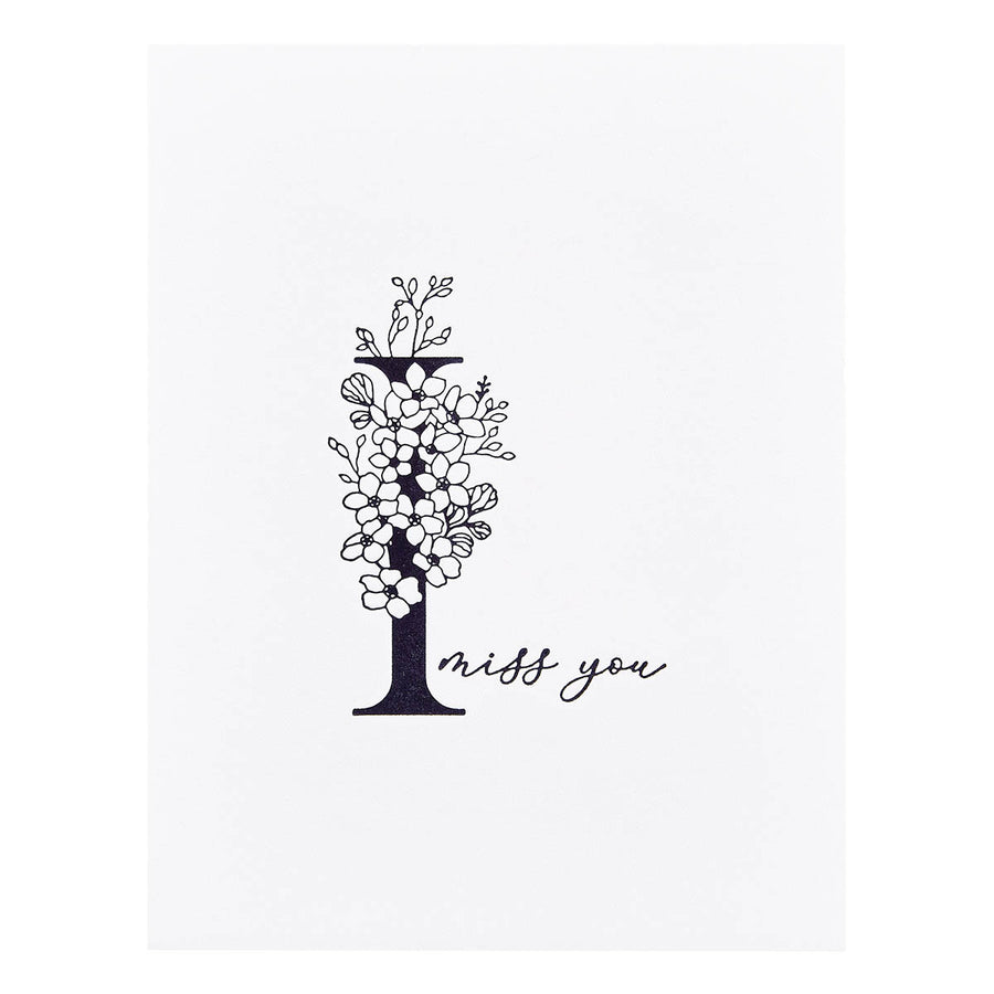 Spellbinders - Floral I and Sentiment Press Plate from the Every Occasion Floral Alphabet Collection