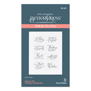 Spellbinders - Always You Timeless Sentiments Press Plates from the Timeless Collection