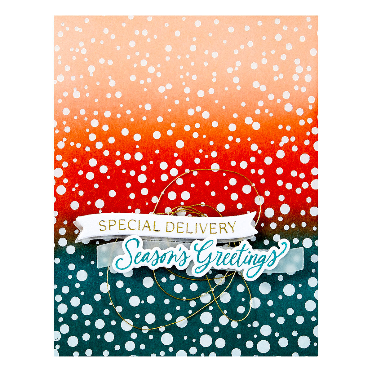 Spellbinders - Sprinkled Confetti Press Plates from the Home for the Holidays Collection