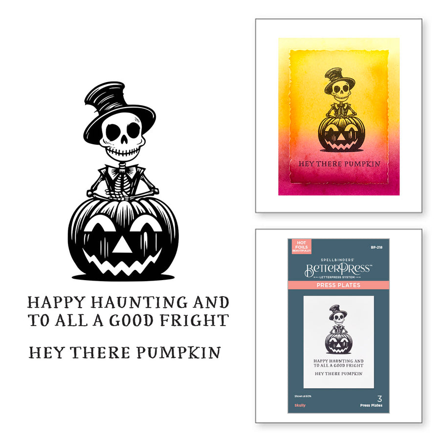 Spellbinders - Skully Press Plates from the Happy Haunting Collection