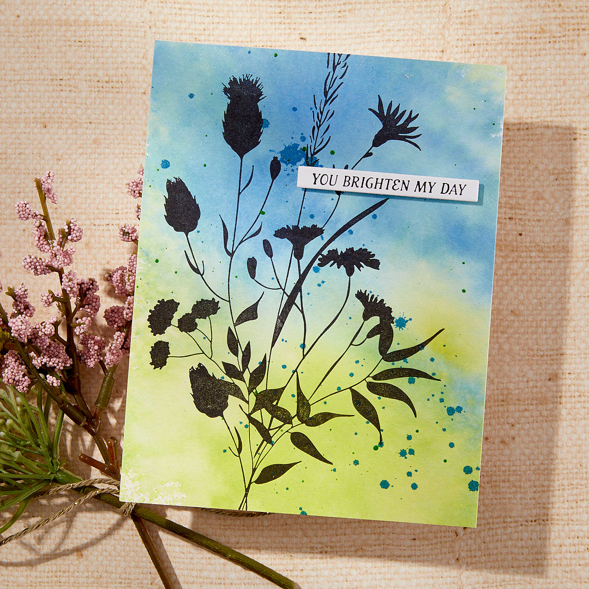 Spellbinders - Bloom Wildly BetterPress Plate from the Field Notes Collection