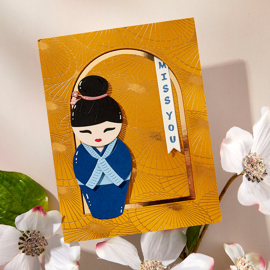 Spellbinders - Spring in Kyoto BetterPress & Stencil Bundle from the Spring in Kyoto Collection by Alex Syberia Designs