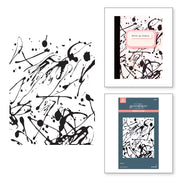 Spellbinders - Memo Splatter BetterPress Plate from the Take Note Collection