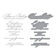 Spellbinders - Christmas Cheer Sentiments BetterPress Plate & Die Set from the City Holiday Collection by Yana Smakula