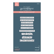 Spellbinders - La Dolce Vita Sentiments BetterPress Plate & Die Set from the La Dolce Vita Collection
