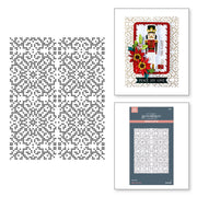 Spellbinders - Petite Criss Cross Press Plate from the Merry Moments Collection