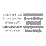 Spellbinders - Merry Messages Plate & Die Set from the Wonderland Collection