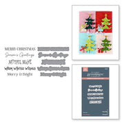 Spellbinders - Merry Messages Plate & Die Set from the Wonderland Collection