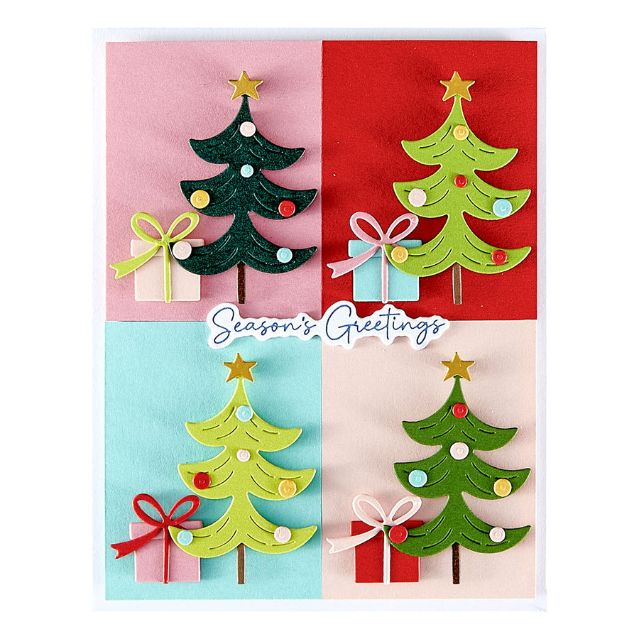 Spellbinders - Merry Messages Plate & Die Set from the Wonderland Collection