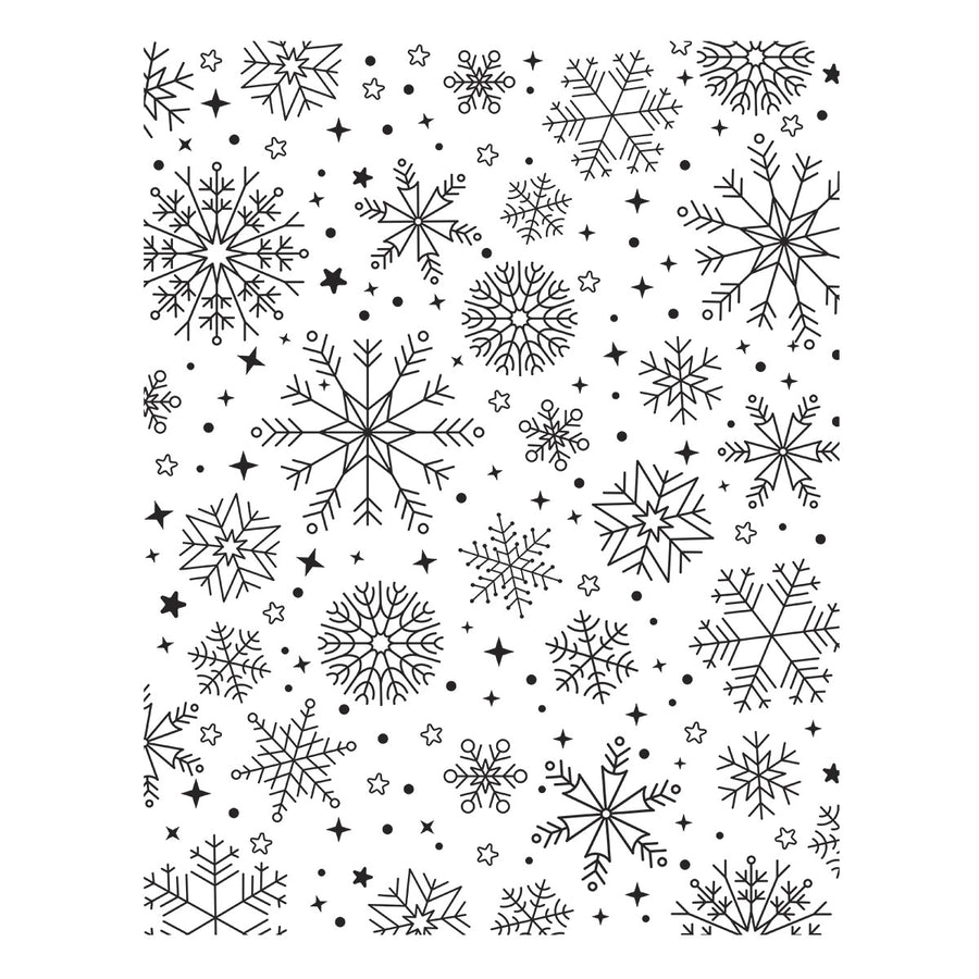 Spellbinders - Snowfall Shimmer BetterPress Plate from the Wonderland Collection