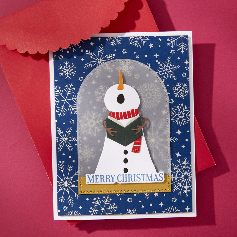Spellbinders - Snowfall Shimmer BetterPress Plate from the Wonderland Collection