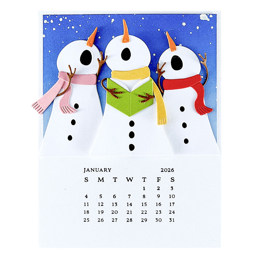 Spellbinders - DIY 2026 Calendar BetterPress Plate from the Wonderland Collection