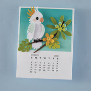 Spellbinders - DIY 2026 Calendar BetterPress Plate from the Wonderland Collection