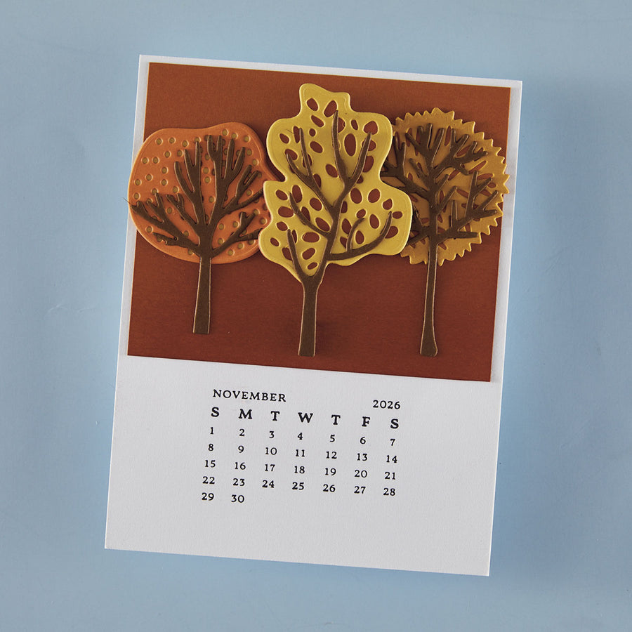 Spellbinders - DIY 2026 Calendar BetterPress Plate from the Wonderland Collection