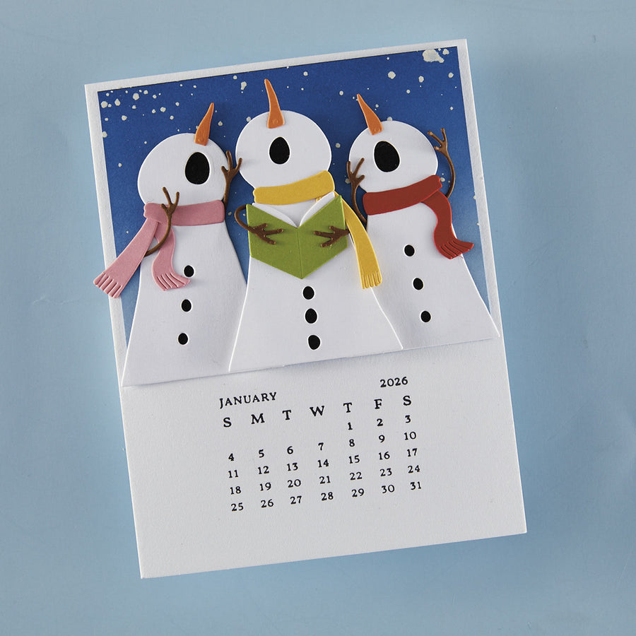 Spellbinders - DIY 2026 Calendar BetterPress Plate from the Wonderland Collection