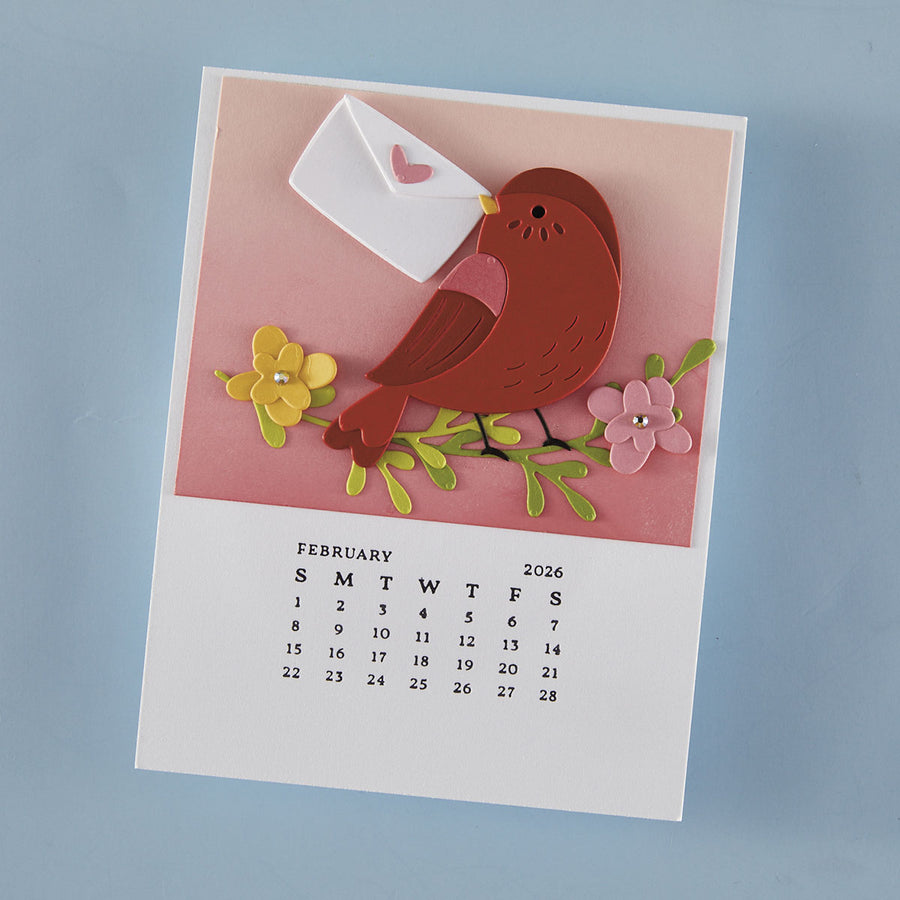 Spellbinders - DIY 2026 Calendar BetterPress Plate from the Wonderland Collection