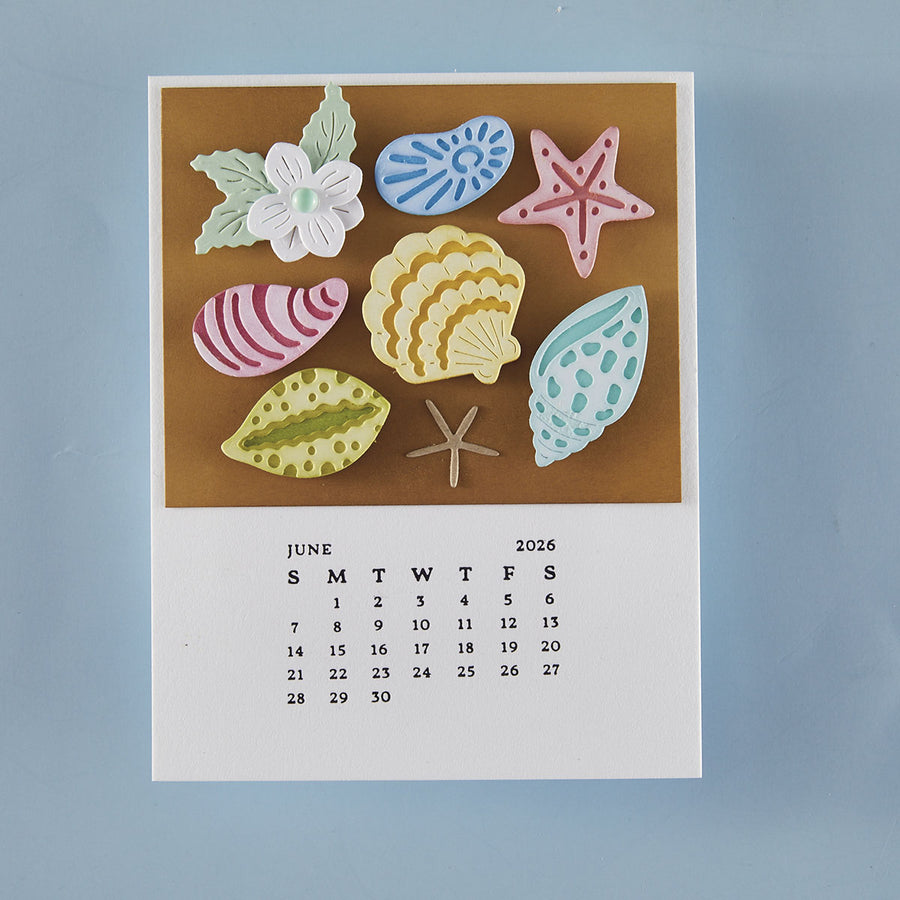 Spellbinders - DIY 2026 Calendar BetterPress Plate from the Wonderland Collection