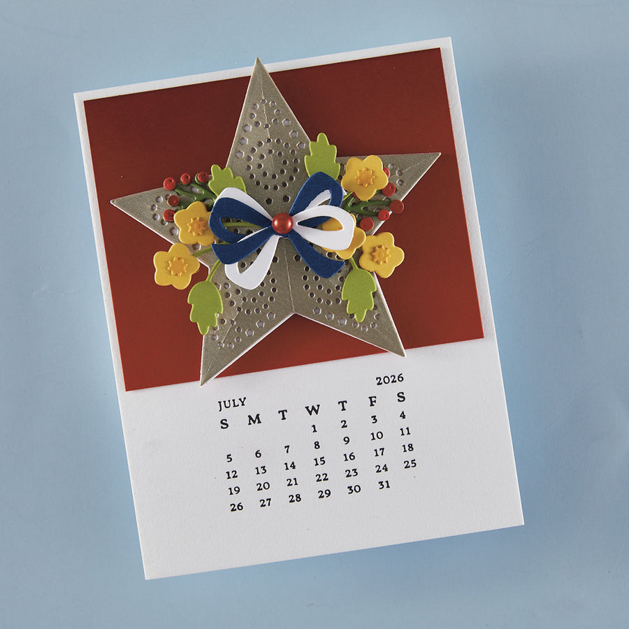 Spellbinders - DIY 2026 Calendar BetterPress Plate from the Wonderland Collection