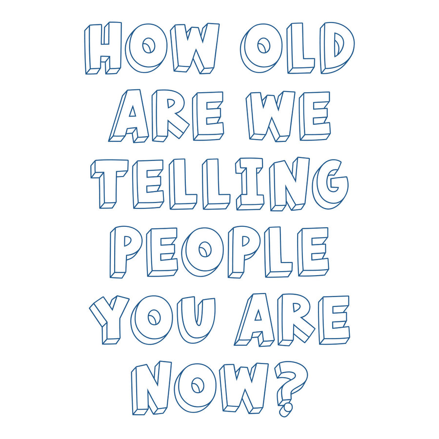 Spellbinders - How Old? Press + Foil Plate