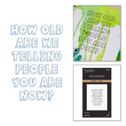 Spellbinders - How Old? Press + Foil Plate