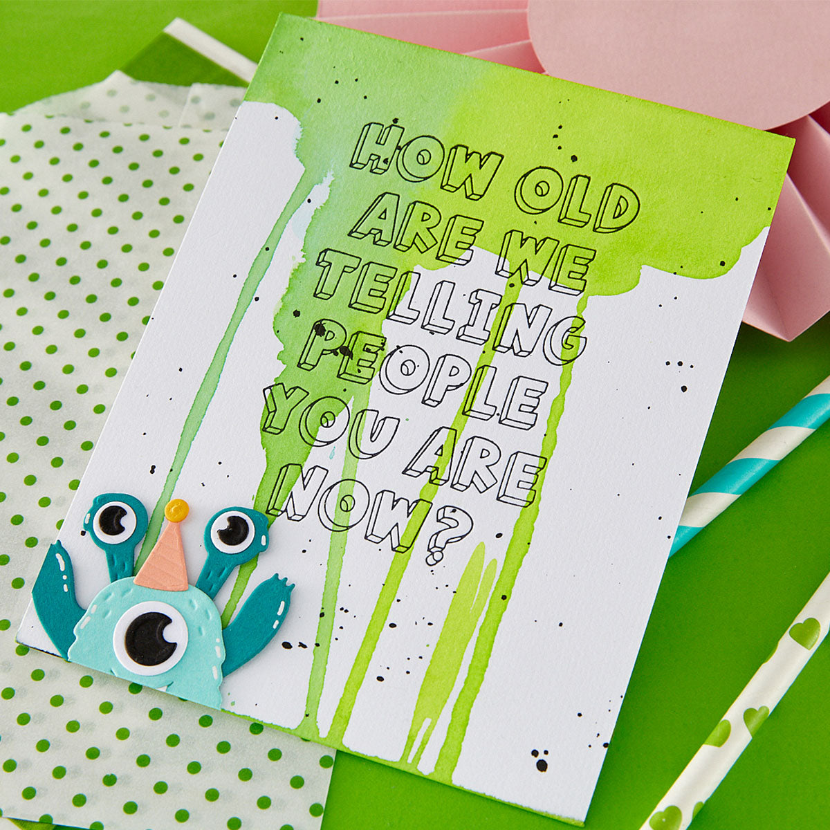 Spellbinders - How Old? Press + Foil Plate