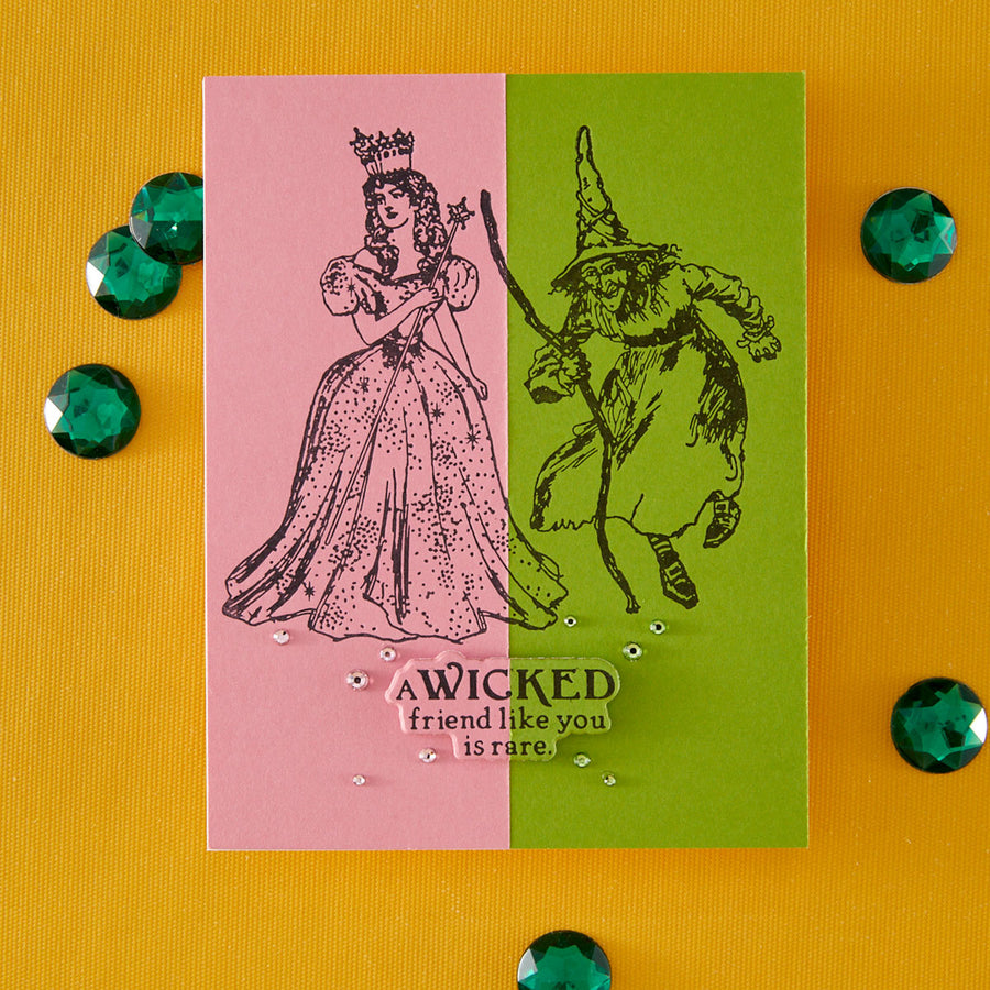 Spellbinders - Dorothy & the Witches BetterPress Plate & Die Set from the Wonder of Oz Collection by Graphic45