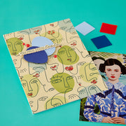 Spellbinders - All My Senses Faces Press + Foil Plates and Stencil Bundle by Jaycee Gaspar
