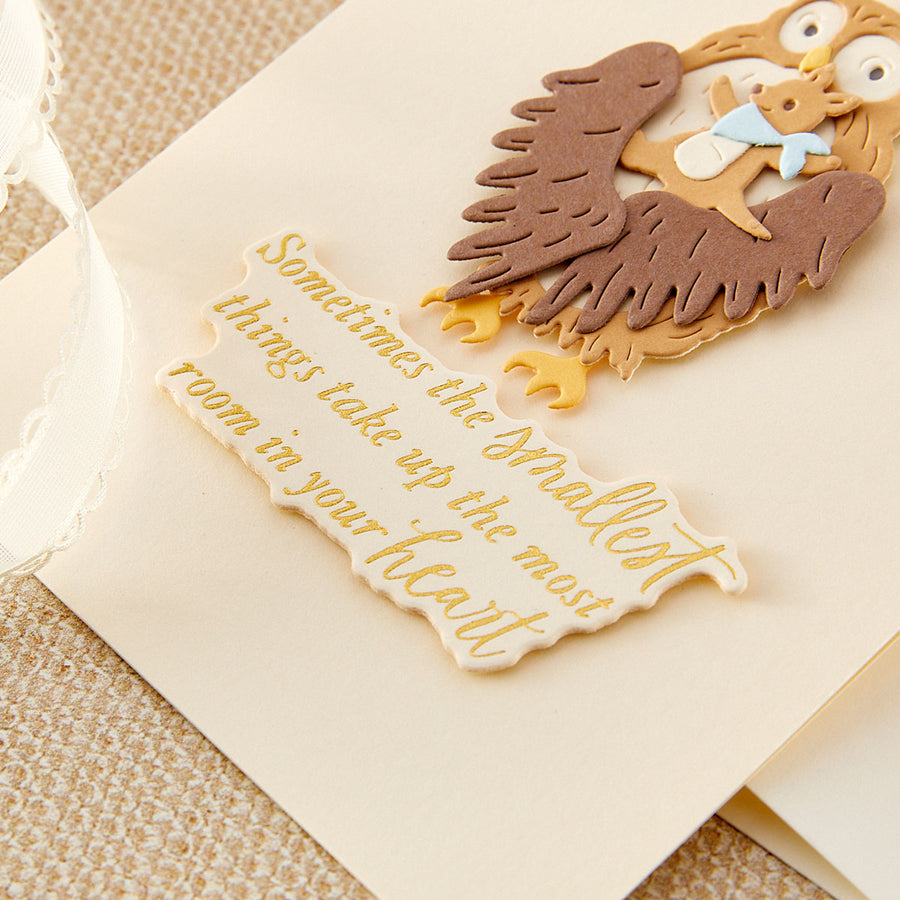 Spellbinders - Sweet Sentiments Press + Foil Plate & Die Set with Simple Stories