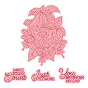 Spellbinders - Magical Fuchsia Press + Foil Plate & Die Set by Alex Syberia Designs