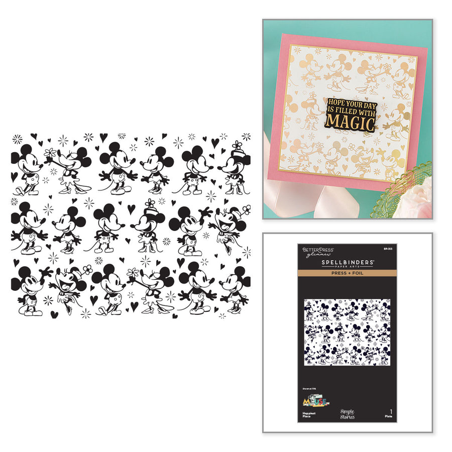 Spellbinders - Happiest Place Press + Foil Plate