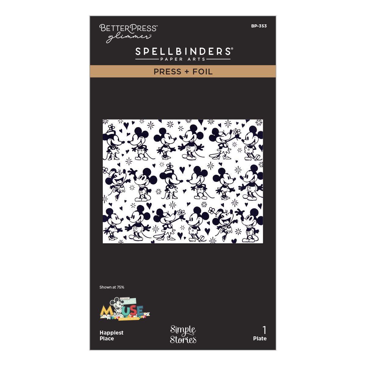 Spellbinders - Happiest Place Press + Foil Plate