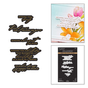 Spellbinders - Bouquet of Hugs Sentiments Press + Foil Plate & Die Set by Yana Smakula