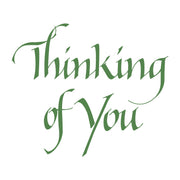 Spellbinders - Upright Italic Thinking of You Press + Foil Plate by Paul Antonio