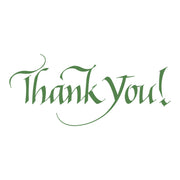 Spellbinders - Upright Italic Thank You! Press + Foil Plate by Paul Antonio