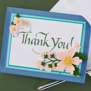 Spellbinders - Upright Italic Thank You! Press + Foil Plate by Paul Antonio