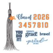 Spellbinders - Classic Mouse Graduation Sentiments Press + Foil Plate & Die Set