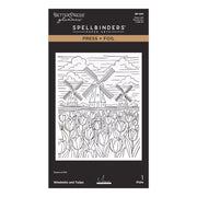 Spellbinders - Windmills and Tulips Press + Foil Plate by Yana Smakula
