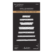 Spellbinders - Heirloom Words Press + Foil Plate & Die Set by Frank Garcia